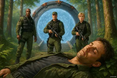 «Звёздные врата: SG-1», сезон 1, серия 7 - «Воскресший Лазарь» копия уходит, боль остаётся