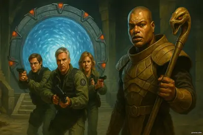 «Звёздные врата: SG-1», сезон 1, серия 22 - «В объятиях змеи» начало войны