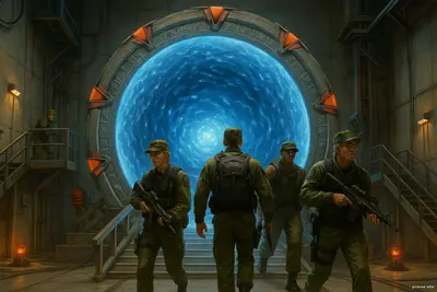 «Звёздные врата: SG-1», сезон 1, серия 2 — «Дети богов. Часть 2» Серия заканчивается с чувством, что путь назад уже невозможен