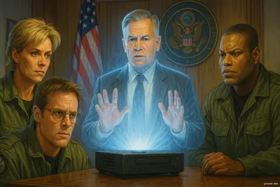 «Звёздные врата: SG-1», сезон 6, серия 14 - «Дым и зеркала» враг не побеждён, а разоблачён