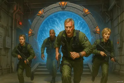 «Звёздные врата: SG-1», сезон 7, серия 18 - «Герои. Часть 2» свет и тишина